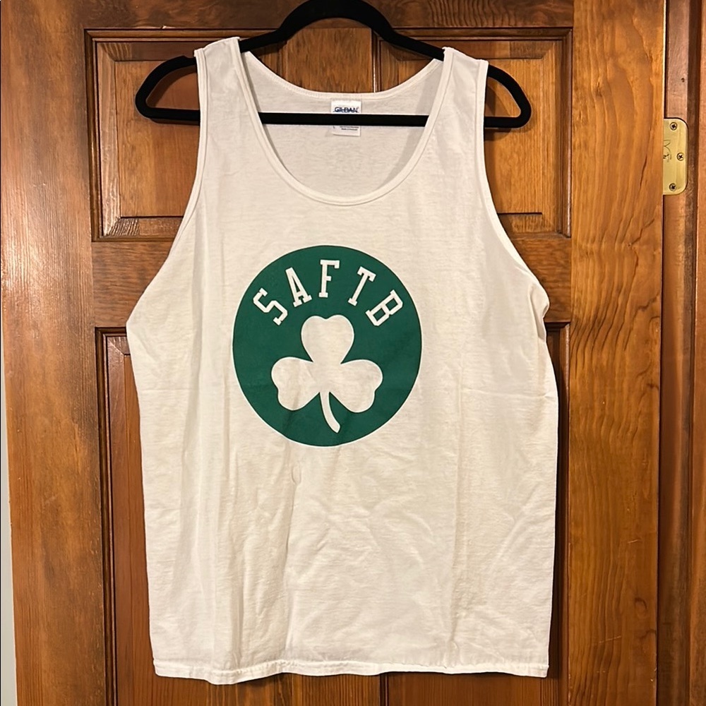 Men’s Barstool Saturdays are for the Boys White Tank, Large, NWOT